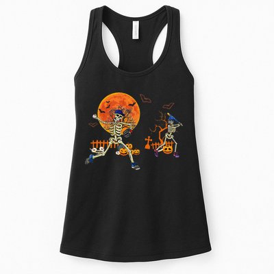 Baseball Skeleton Halloween Baseball Halloween Womens Tank Top