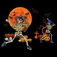 Baseball Skeleton Halloween Baseball Halloween Womens T-Shirt