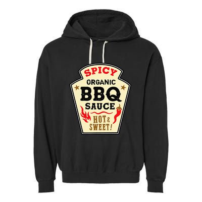 Bbq Sauce Hot Spicy Grill Barbeque Halloween Costume Garment-Dyed Fleece Hoodie