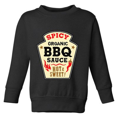 Bbq Sauce Hot Spicy Grill Barbeque Halloween Costume Toddler Sweatshirt