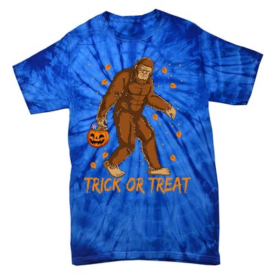 Bigfoot Sasquatch Halloween Trick Or Treat Costume Tie-Dye T-Shirt