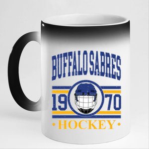 Buffalo Sabres Hockey Team Supporter 11oz Black Color Changing Mug