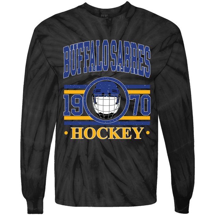 Buffalo Sabres Hockey Team Supporter Tie-Dye Long Sleeve Shirt