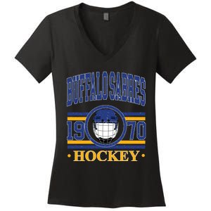 Buffalo Sabres Hockey Team Supporter Women's V-Neck T-Shirt