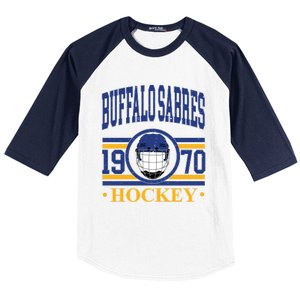 Buffalo Sabres Hockey Team Supporter Baseball Sleeve Shirt