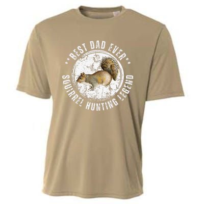 Best Squirrel Hunting Dad Fathers Day Dads Birthday Cooling Performance Crew T-Shirt