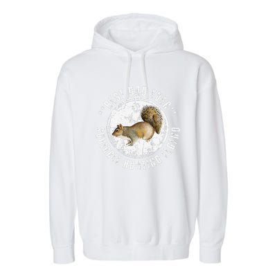 Best Squirrel Hunting Dad Fathers Day Dads Birthday Garment-Dyed Fleece Hoodie