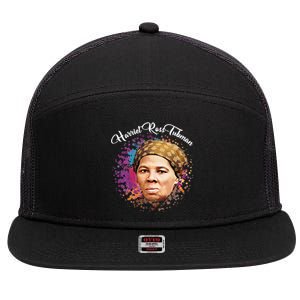 Black 'S History Month Harriet Ross Tub Gift 7 Panel Mesh Trucker Snapback Hat