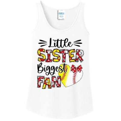 Baseball Sister Heart Softball Sister Life Mothers Day Ladies Essential Tank