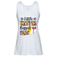 Baseball Sister Heart Softball Sister Life Mothers Day Ladies Essential Flowy Tank