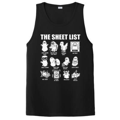 Boo Sheet Halloween The Sheet List PosiCharge Competitor Tank