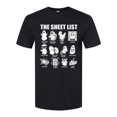 Boo Sheet Halloween The Sheet List Softstyle CVC T-Shirt