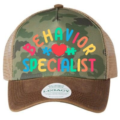 Behavior Specialist Heart Behavioral Specialist Legacy Tie Dye Trucker Hat