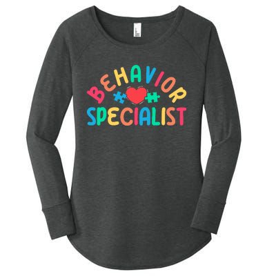 Behavior Specialist Heart Behavioral Specialist Women's Perfect Tri Tunic Long Sleeve Shirt