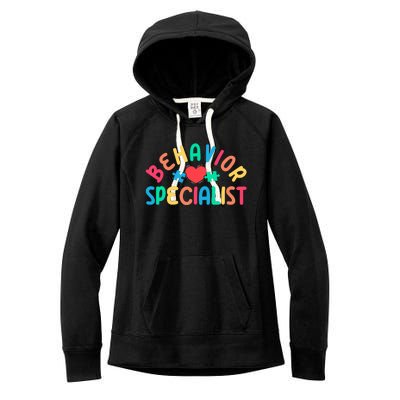 Behavior Specialist Heart Behavioral Specialist Women's Fleece Hoodie