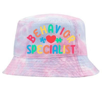 Behavior Specialist Heart Behavioral Specialist Tie-Dyed Bucket Hat