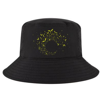 Bat Swarm Halloween Spooky Night Design Cool Comfort Performance Bucket Hat