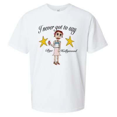 Byehollywood Shop I Never Got To Say Bye Hollywood Sueded Cloud Jersey T-Shirt