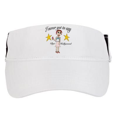 Byehollywood Shop I Never Got To Say Bye Hollywood Adult Drive Performance Visor