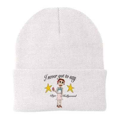 Byehollywood Shop I Never Got To Say Bye Hollywood Knit Cap Winter Beanie