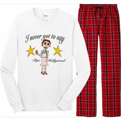 Byehollywood Shop I Never Got To Say Bye Hollywood Long Sleeve Pajama Set