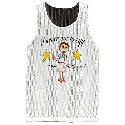 Byehollywood Shop I Never Got To Say Bye Hollywood Mesh Reversible Basketball Jersey Tank