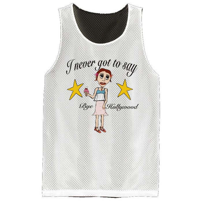 Byehollywood Shop I Never Got To Say Bye Hollywood Mesh Reversible Basketball Jersey Tank