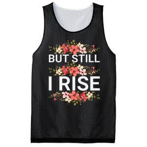 But Still I Rise Inspiration Quote Black Women Queen Mesh Reversible Basketball Jersey Tank