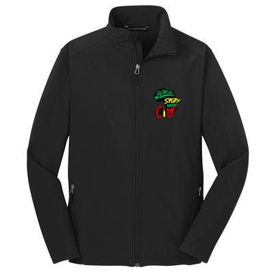 Black Skin Is Not A Crime History Month Bhm Blm Sista Bruh Gift Core Soft Shell Jacket