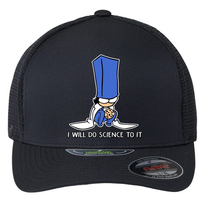 Biscuit Science I Will Do Science To It Flexfit Unipanel Trucker Cap