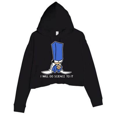 Biscuit Science I Will Do Science To It Crop Fleece Hoodie