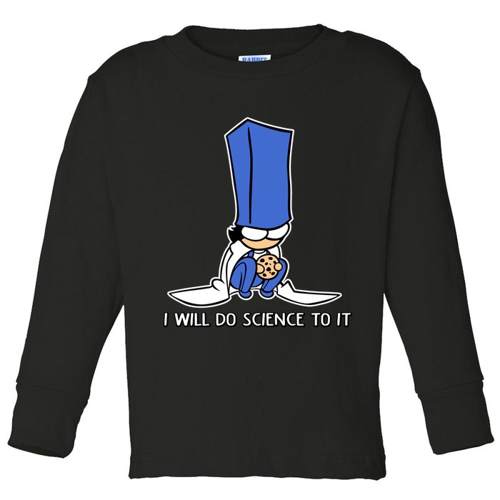 Biscuit Science I Will Do Science To It Toddler Long Sleeve Shirt