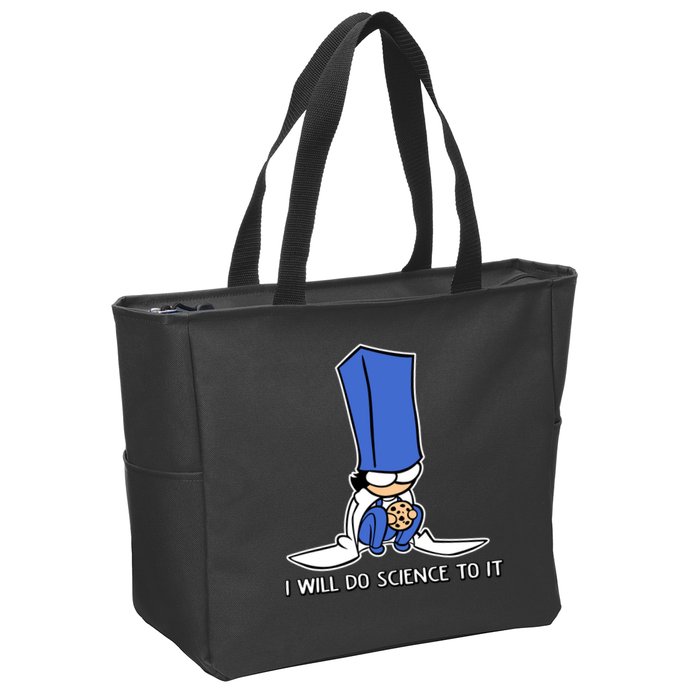 Biscuit Science I Will Do Science To It Zip Tote Bag