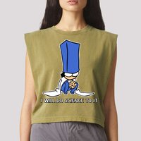 Biscuit Science I Will Do Science To It Garment-Dyed Women's Muscle Tee