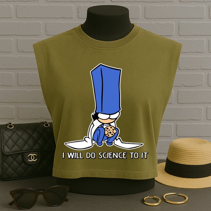 Biscuit Science I Will Do Science To It Garment-Dyed Women's Muscle Tee