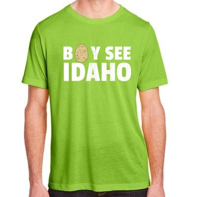 Boy See Idaho Design Boise Idaho Graphic Idaho Home Print Adult ChromaSoft Performance T-Shirt