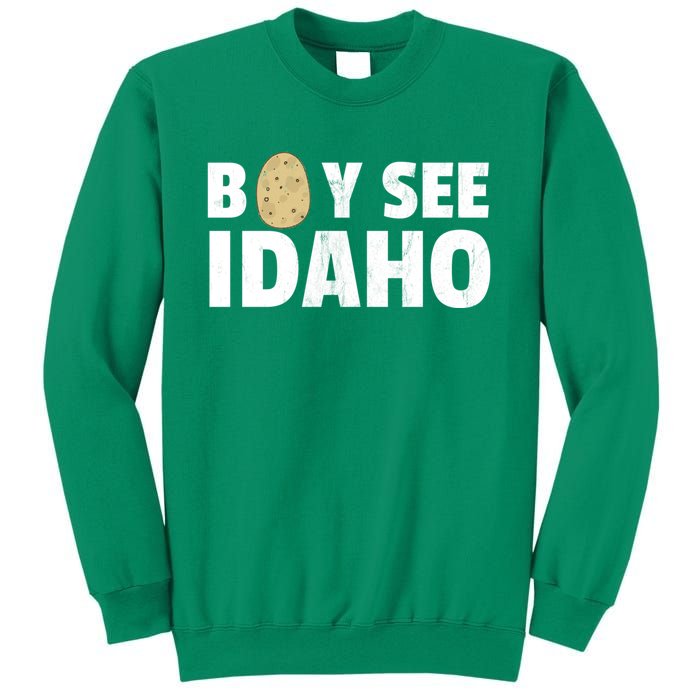 Boy See Idaho Design Boise Idaho Graphic Idaho Home Print Sweatshirt