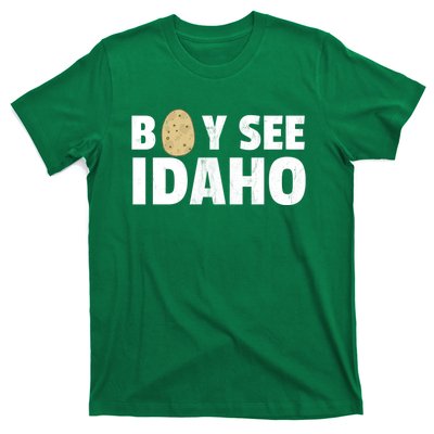 Boy See Idaho Design Boise Idaho Graphic Idaho Home Print T-Shirt