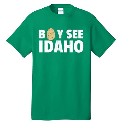 Boy See Idaho Design Boise Idaho Graphic Idaho Home Print Tall T-Shirt