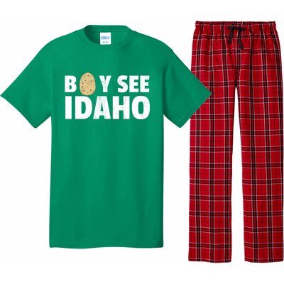 Boy See Idaho Design Boise Idaho Graphic Idaho Home Print Pajama Set