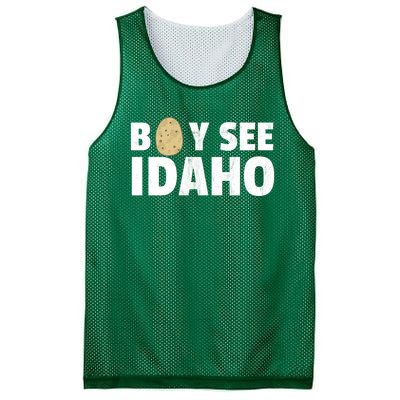 Boy See Idaho Design Boise Idaho Graphic Idaho Home Print Mesh Reversible Basketball Jersey Tank