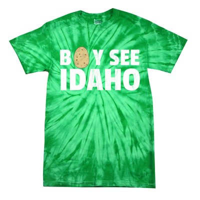 Boy See Idaho Design Boise Idaho Graphic Idaho Home Print Tie-Dye T-Shirt