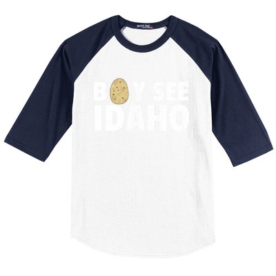 Boy See Idaho Design Boise Idaho Graphic Idaho Home Print Baseball Sleeve Shirt