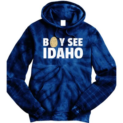 Boy See Idaho Design Boise Idaho Graphic Idaho Home Print Tie Dye Hoodie