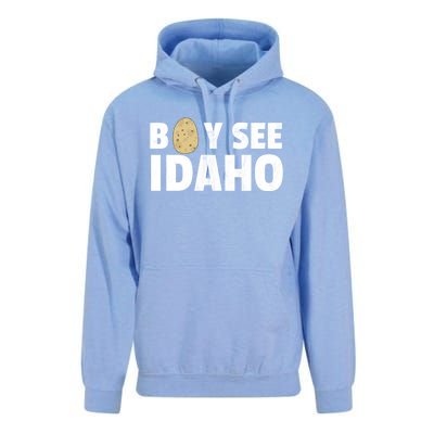 Boy See Idaho Design Boise Idaho Graphic Idaho Home Print Unisex Surf Hoodie