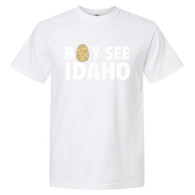 Boy See Idaho Design Boise Idaho Graphic Idaho Home Print Garment-Dyed Heavyweight T-Shirt