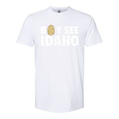 Boy See Idaho Design Boise Idaho Graphic Idaho Home Print Softstyle CVC T-Shirt