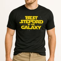 Best Stepdad In The Galaxy Stepfather Bonus Dad Fatherhood Cooling Performance Crew T-Shirt