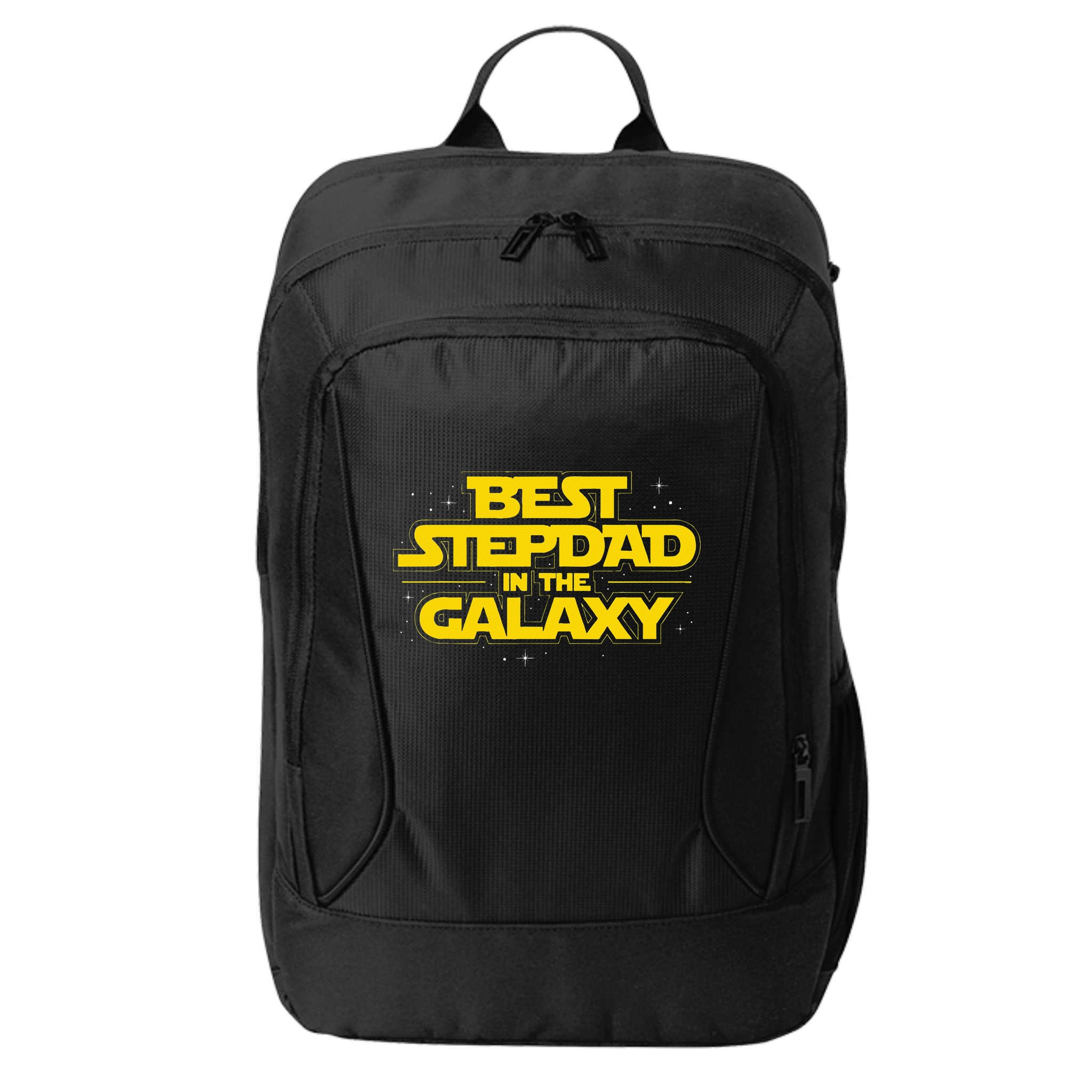 Best Stepdad In The Galaxy Stepfather Bonus Dad Fatherhood City Backpack