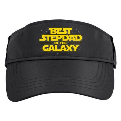 Best Stepdad In The Galaxy Stepfather Bonus Dad Fatherhood Adult Drive Performance Visor